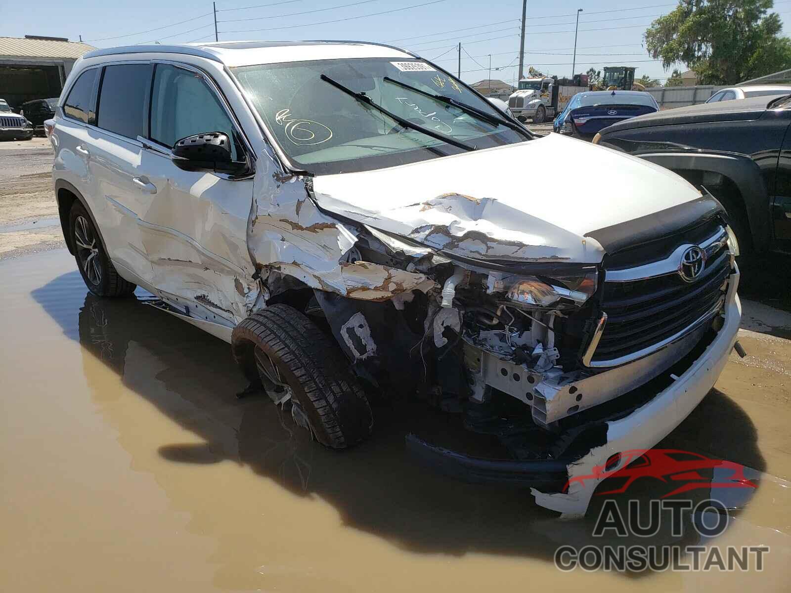 TOYOTA HIGHLANDER 2016 - 5TDJKRFH3GS237377