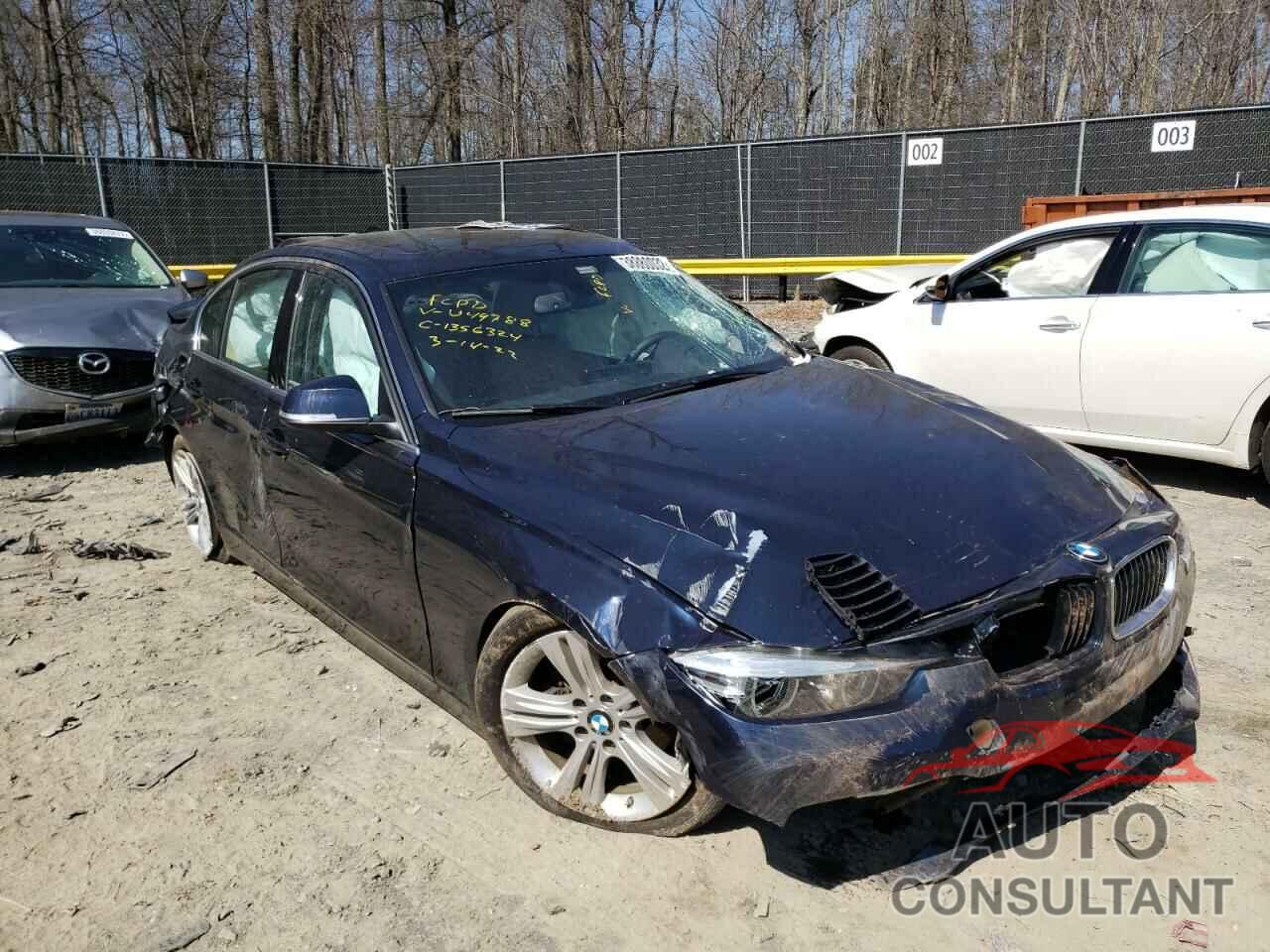 BMW 3 SERIES 2017 - WBA8B9G50HNU49788