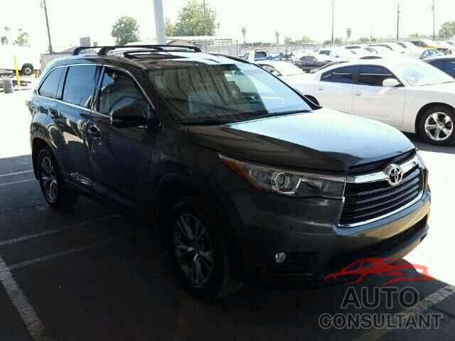 TOYOTA HIGHLANDER 2015 - 5TDJKRFH5FS153513