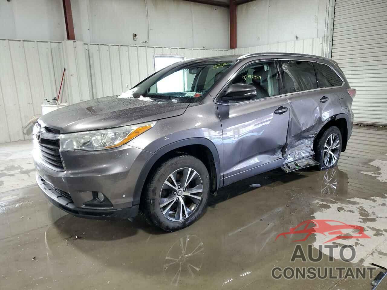 TOYOTA HIGHLANDER 2016 - 5TDJKRFH8GS306449