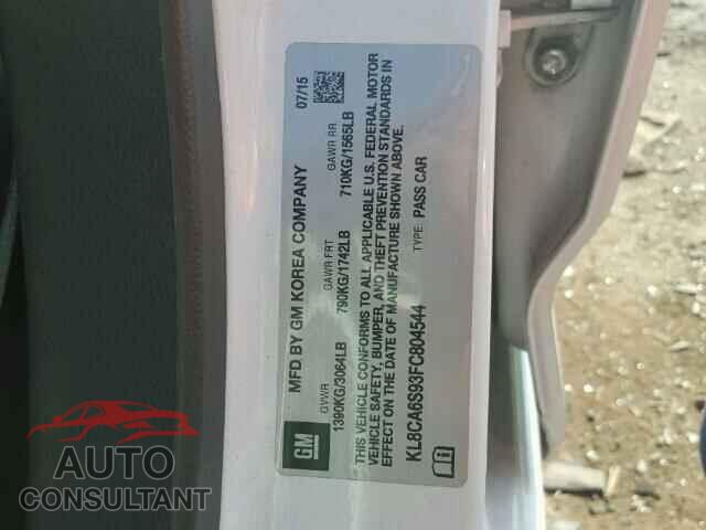CHEVROLET SPARK 2015 - KL8CA6S93FC804544