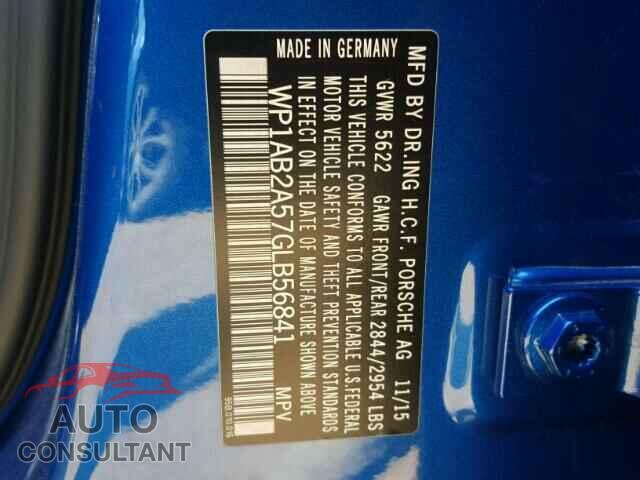 PORSCHE MACAN 2016 - WP1AB2A57GLB56841