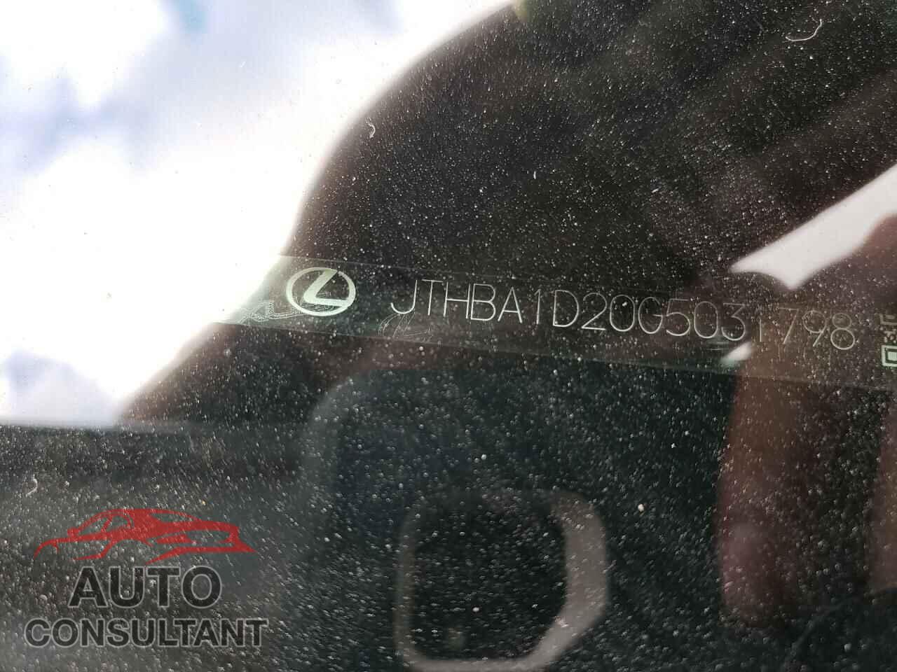 LEXUS IS 2016 - JTHBA1D20G5031798