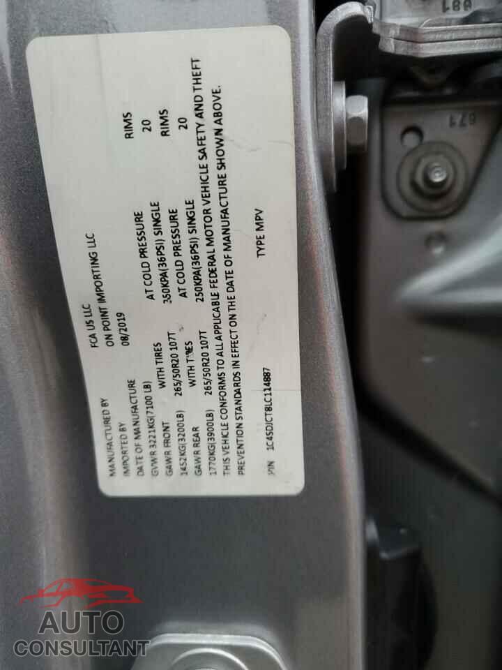 DODGE DURANGO 2020 - 1C4SDJCT8LC114887