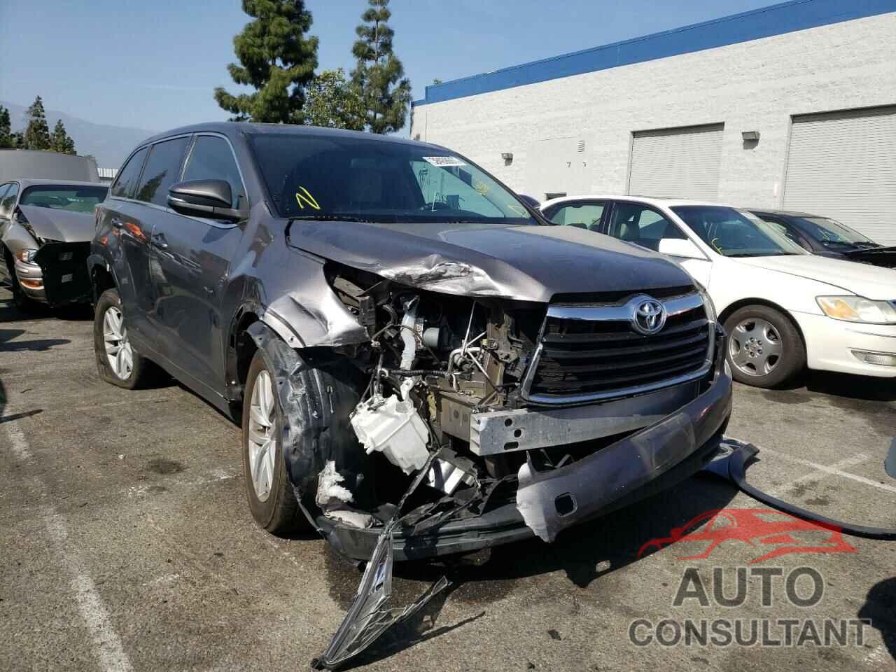 TOYOTA HIGHLANDER 2016 - 5TDZKRFHXGS184566