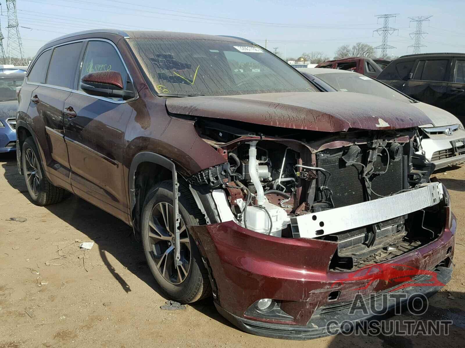 TOYOTA HIGHLANDER 2016 - 5TDJKRFH3GS245706