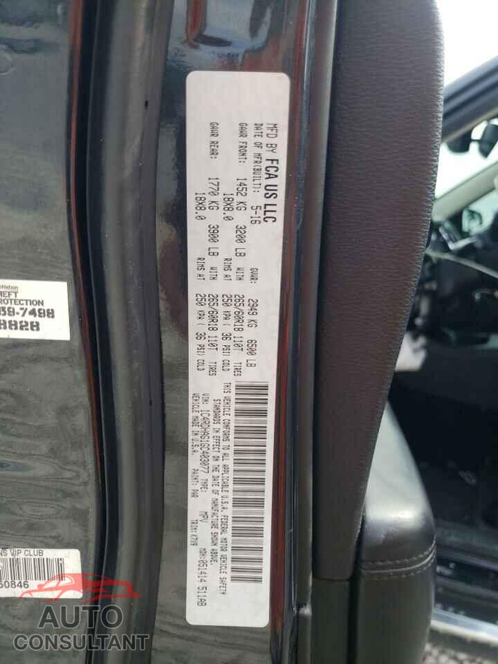 DODGE DURANGO 2016 - 1C4RDHAG1GC403077