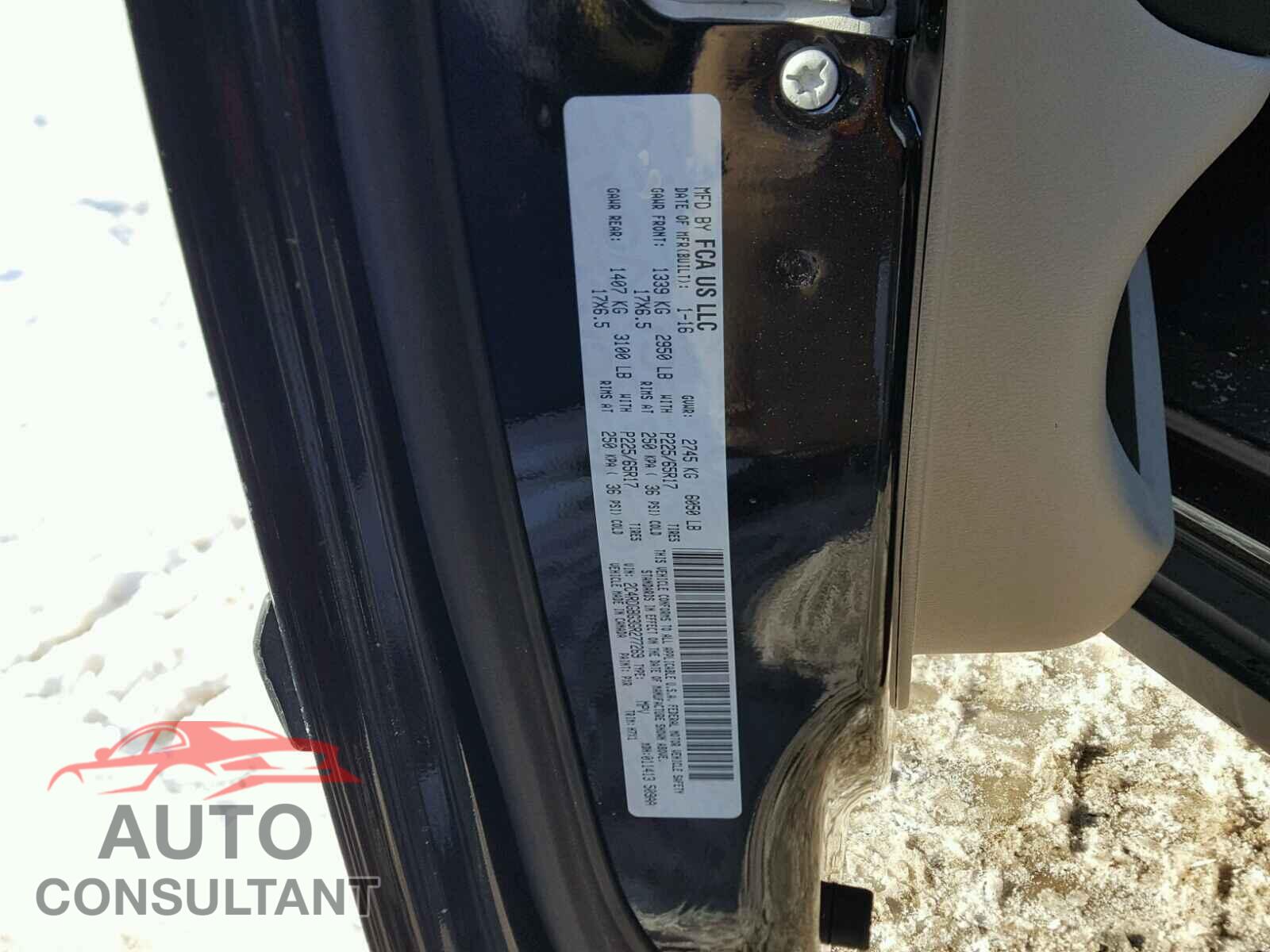 DODGE CARAVAN 2016 - 2C4RDGBG3GR277269
