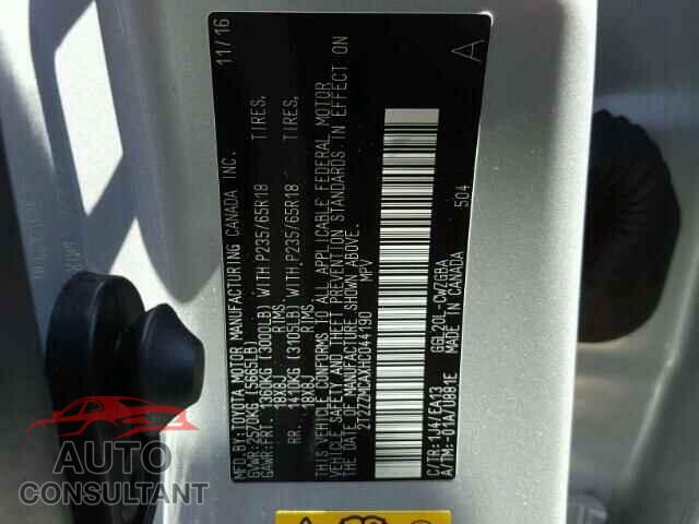 LEXUS RX350 2017 - 2T2ZZMCAXHC044190