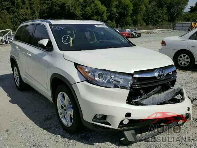 TOYOTA HIGHLANDER 2016 - 5TDYKRFH5GS127588