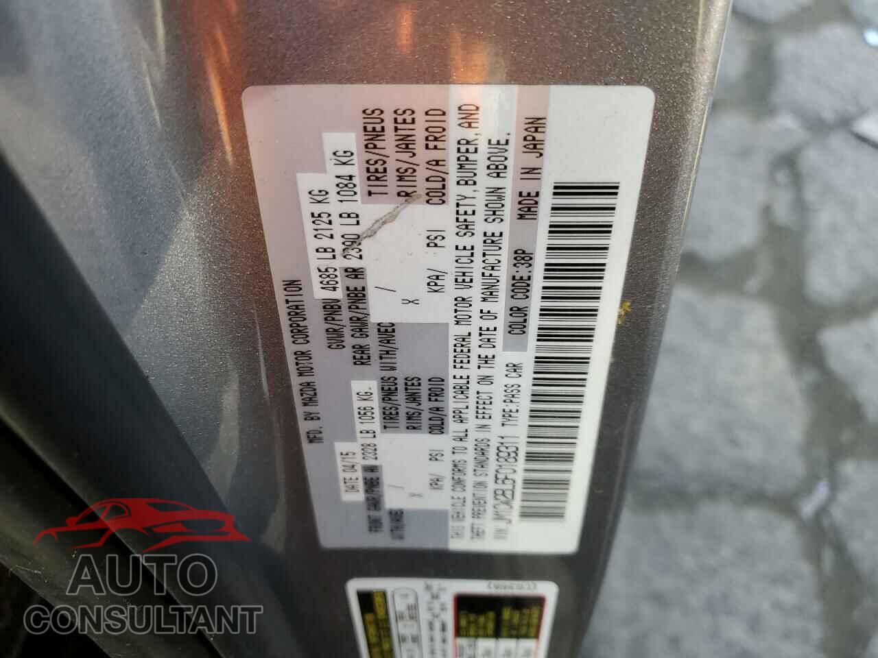 MAZDA 5 2015 - JM1CW2BL6F0189311
