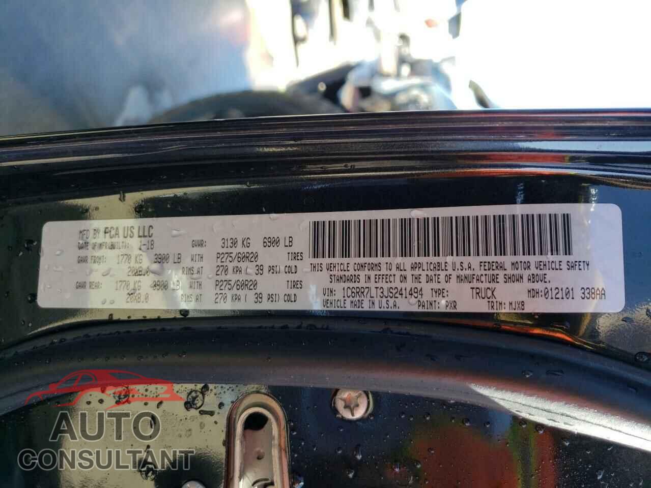 RAM 1500 2018 - 1C6RR7LT3JS241494