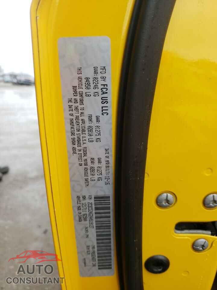 DODGE CHALLENGER 2017 - 2C3CDZAG2HH519127