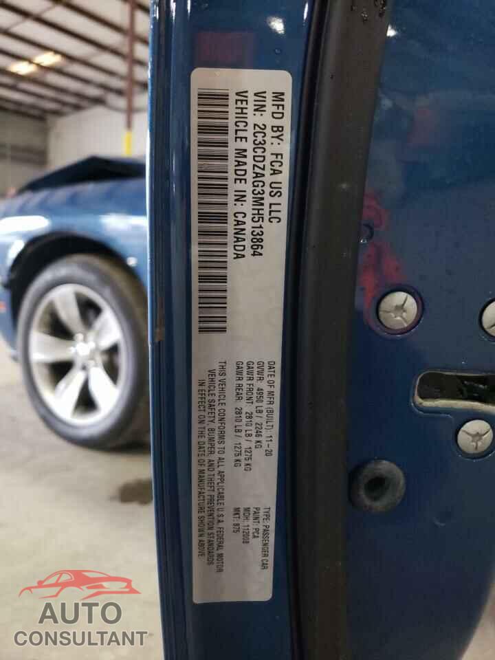 DODGE CHALLENGER 2021 - 2C3CDZAG3MH513864