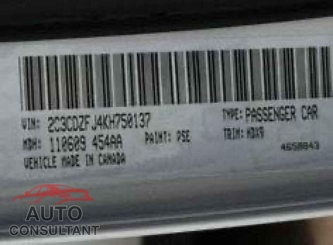 DODGE CHALLENGER 2019 - 2C3CDZFJ4KH750137