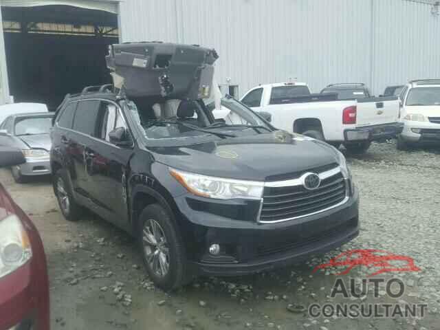 TOYOTA HIGHLANDER 2015 - 5TDBKRFH6FS193541