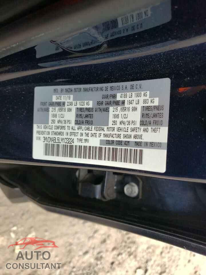 MAZDA CX30 2020 - 3MVDMABL5LM103224
