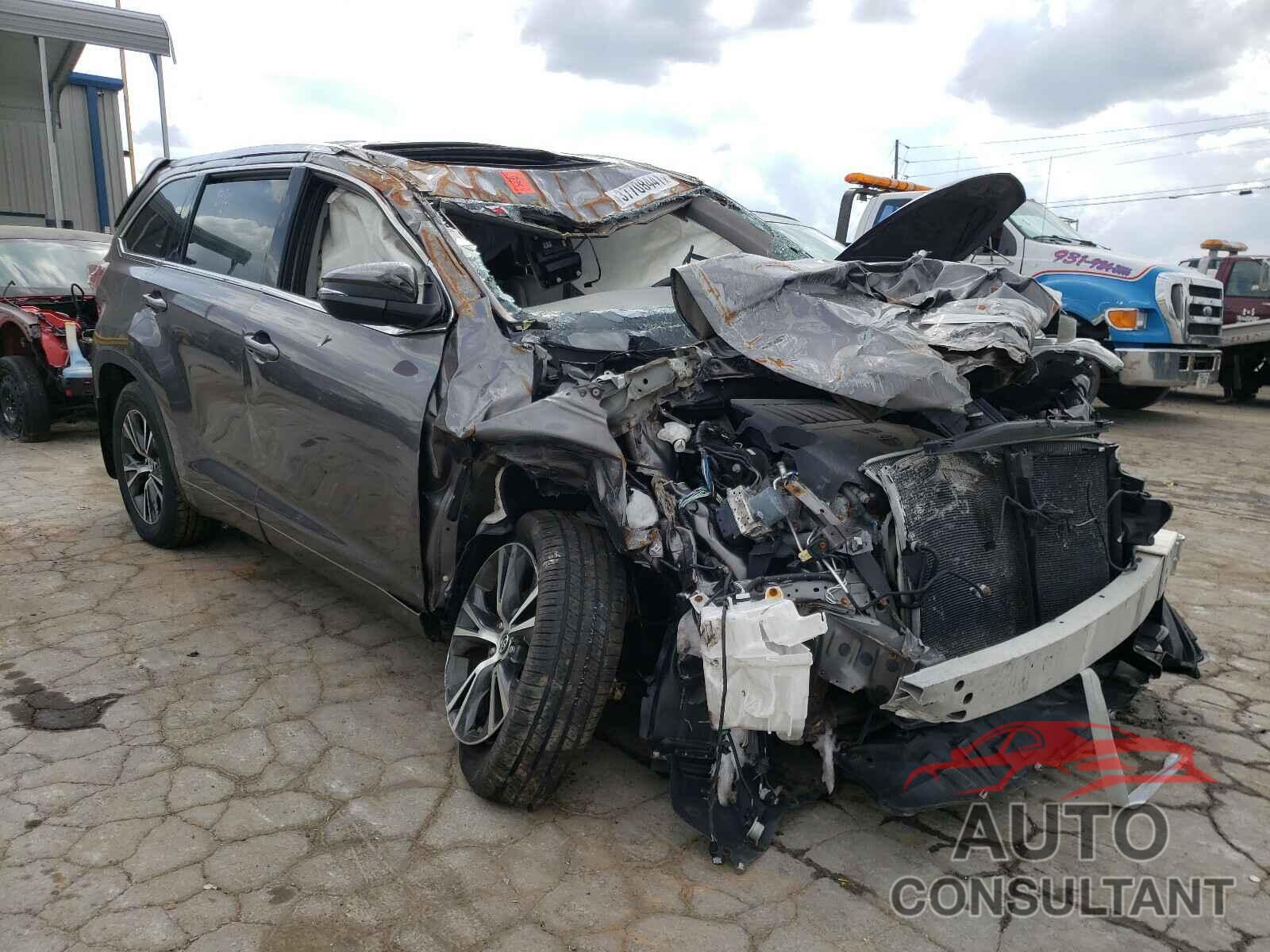 TOYOTA HIGHLANDER 2016 - 5TDJKRFH1GS505116