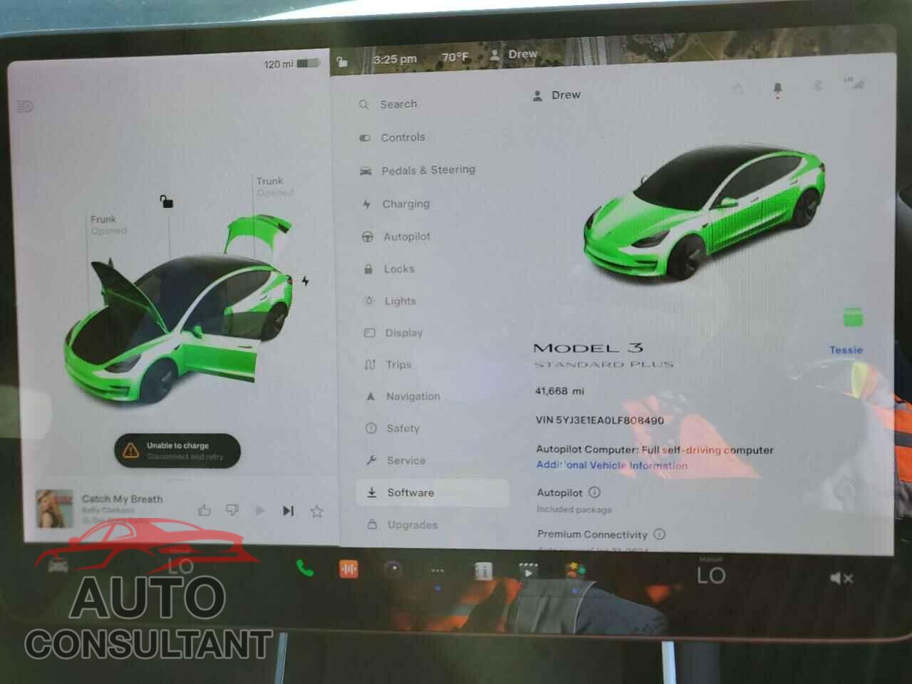 TESLA MODEL 3 2020 - 5YJ3E1EA0LF808490