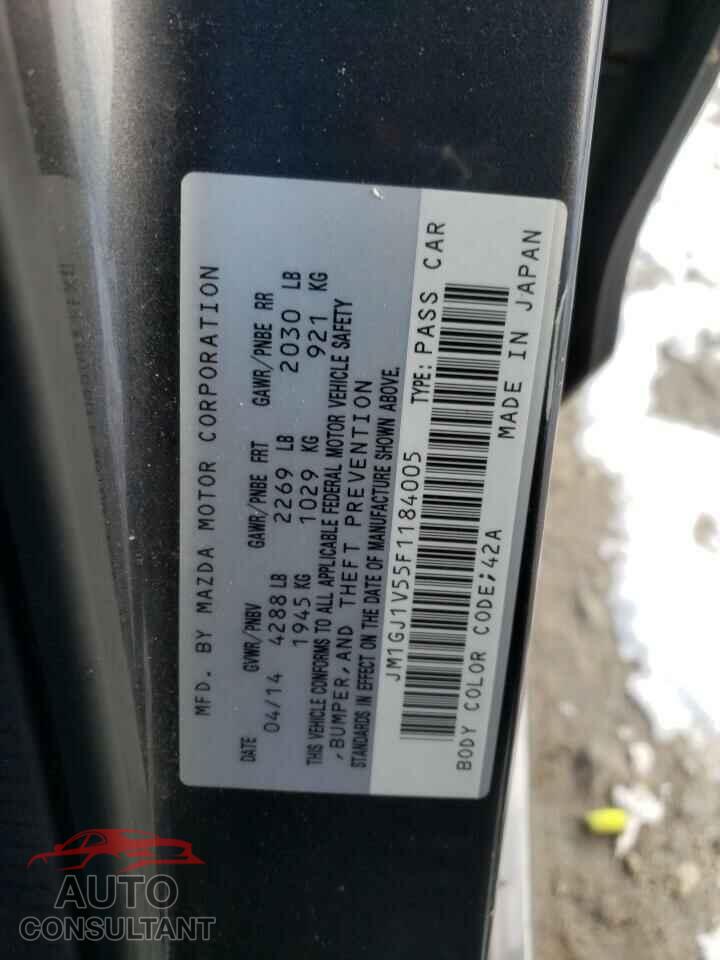MAZDA 6 2015 - JM1GJ1V55F1184005