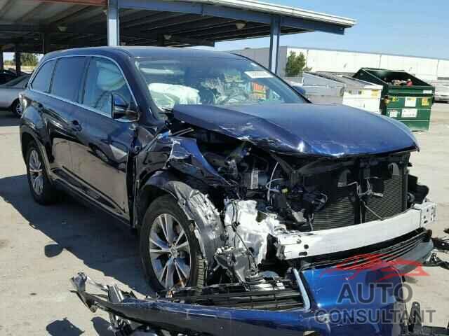 TOYOTA HIGHLANDER 2015 - 5TDZKRFH9FS056527