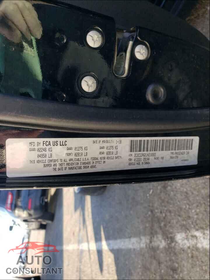 DODGE CHALLENGER 2018 - 2C3CDZAG2JH216922