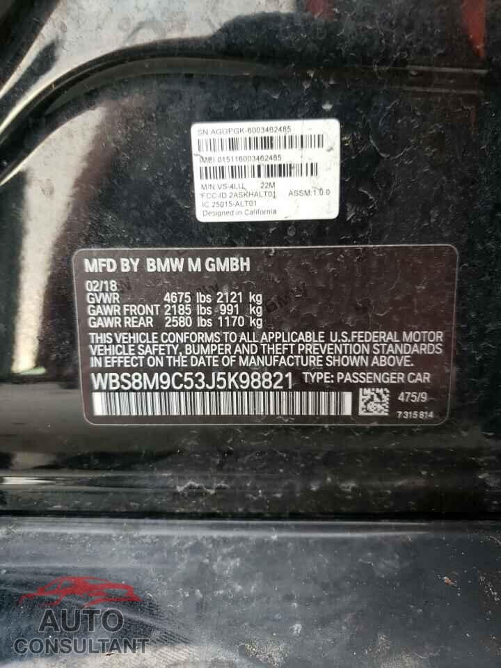 BMW M3 2018 - WBS8M9C53J5K98821