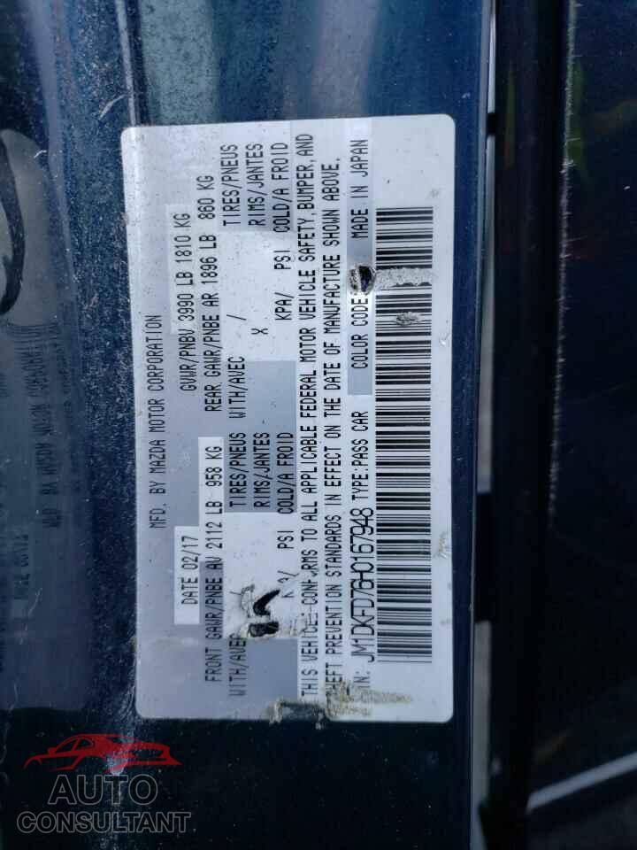 MAZDA CX-3 2017 - JM1DKFD76H0167948