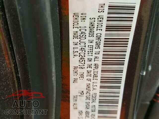 DODGE DURANGO 2015 - 1C4SDJCT4FC245710