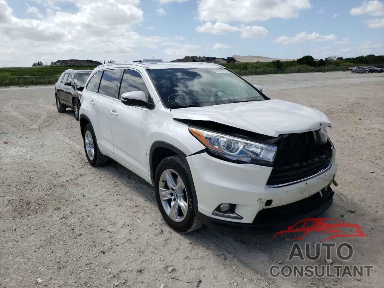 TOYOTA HIGHLANDER 2016 - 5TDYKRFH1GS121495