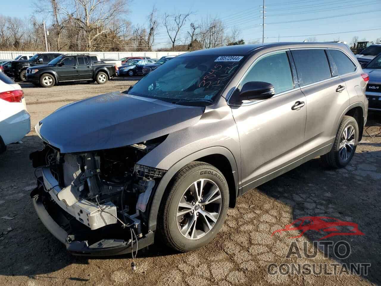 TOYOTA HIGHLANDER 2019 - 5TDBZRFH9KS724916