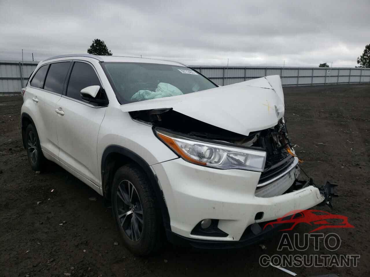 TOYOTA HIGHLANDER 2016 - 5TDJKRFH4GS273756