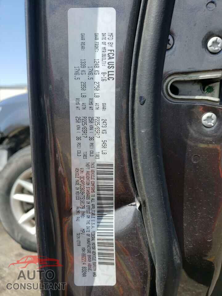 DODGE JOURNEY 2017 - 3C4PDCBG9HT510179