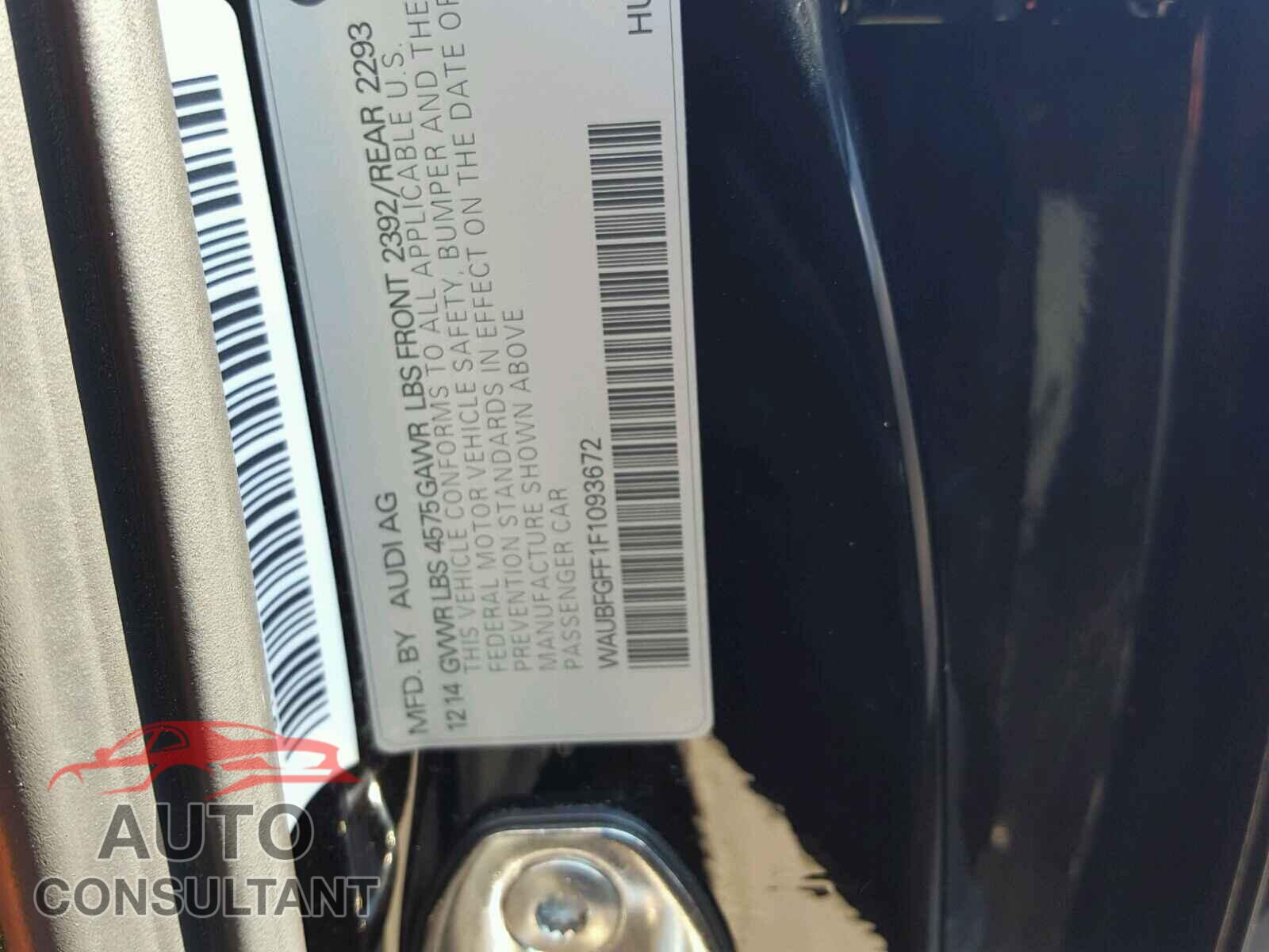 AUDI A3 2015 - WAUBFGFF1F1093672