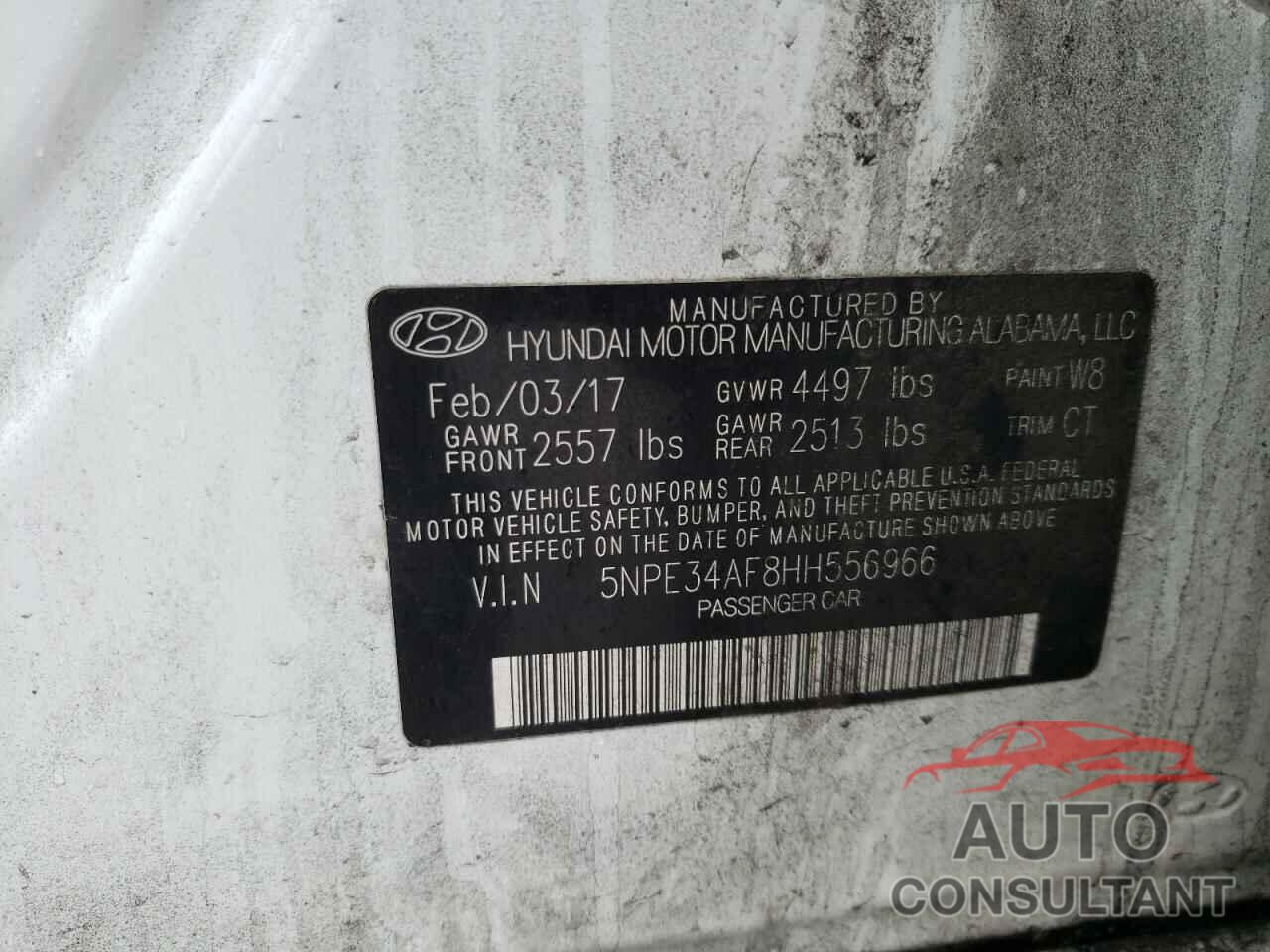 HYUNDAI SONATA 2017 - 5NPE34AF8HH556966