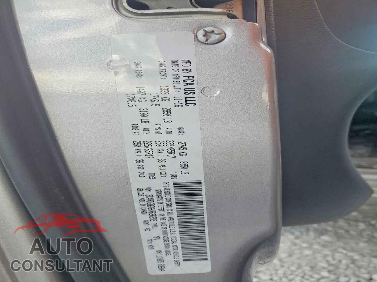 DODGE CARAVAN 2017 - 2C4RDGBG6HR636695