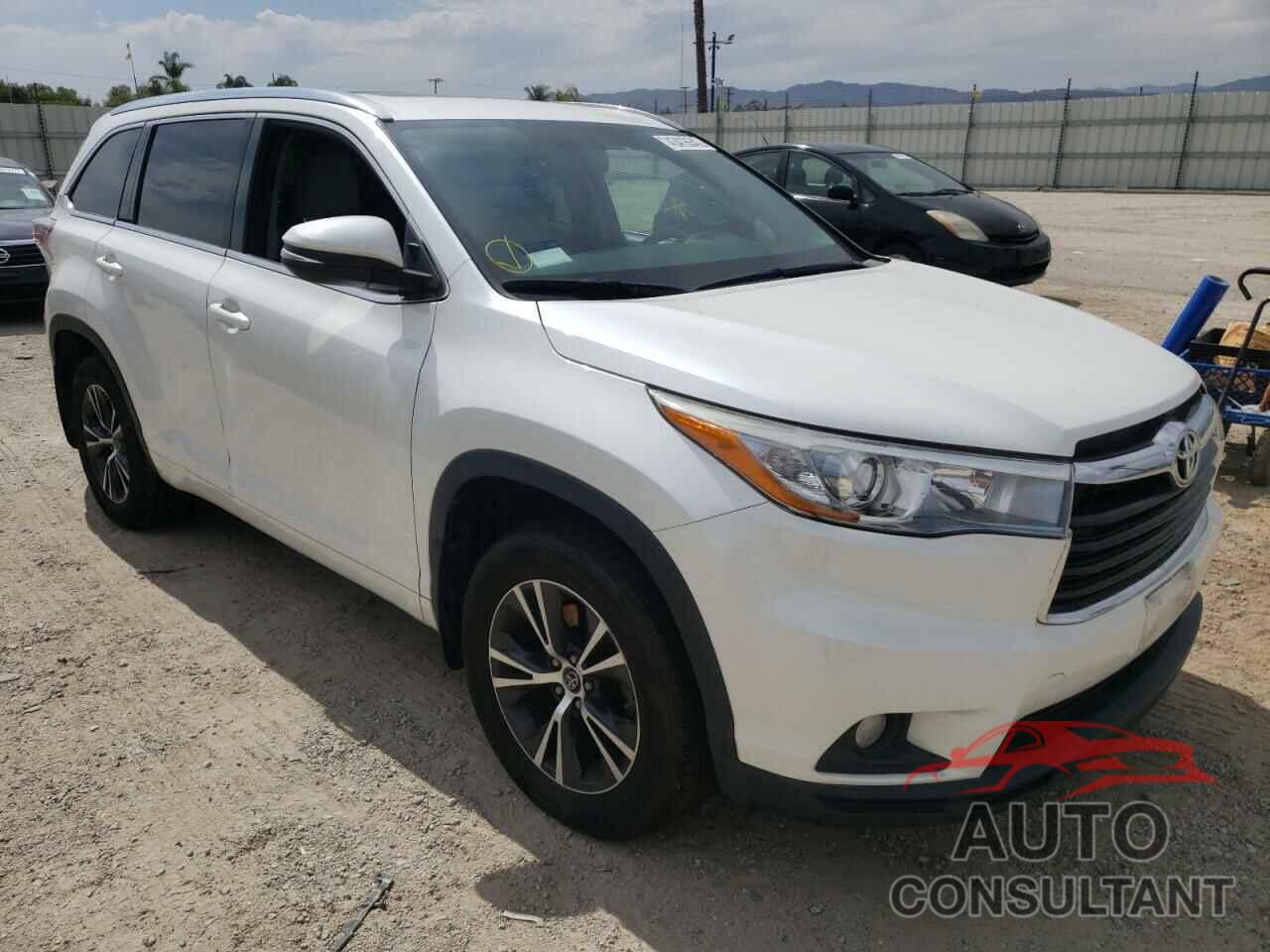 TOYOTA HIGHLANDER 2016 - 5TDJKRFH6GS293328