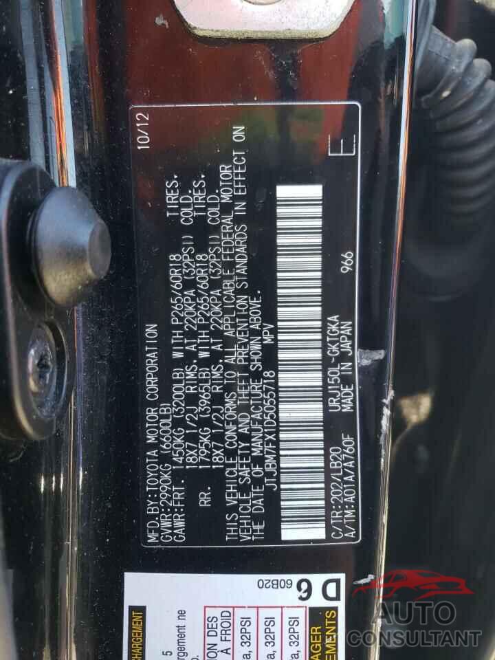 LEXUS GX 2013 - JTJBM7FX1D5055718