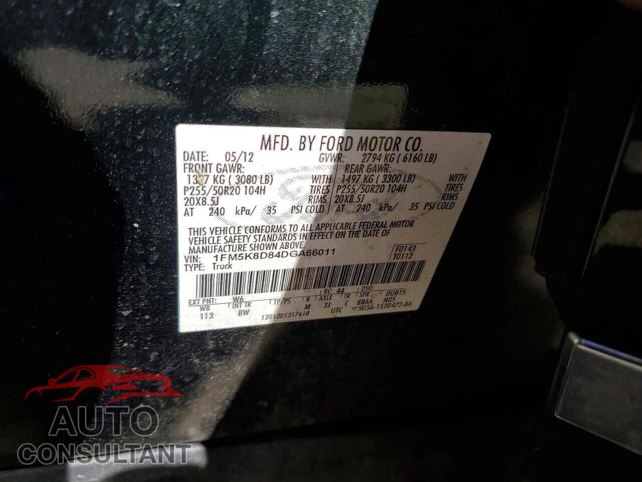 FORD EXPLORER 2013 - 1FM5K8D84DGA66011