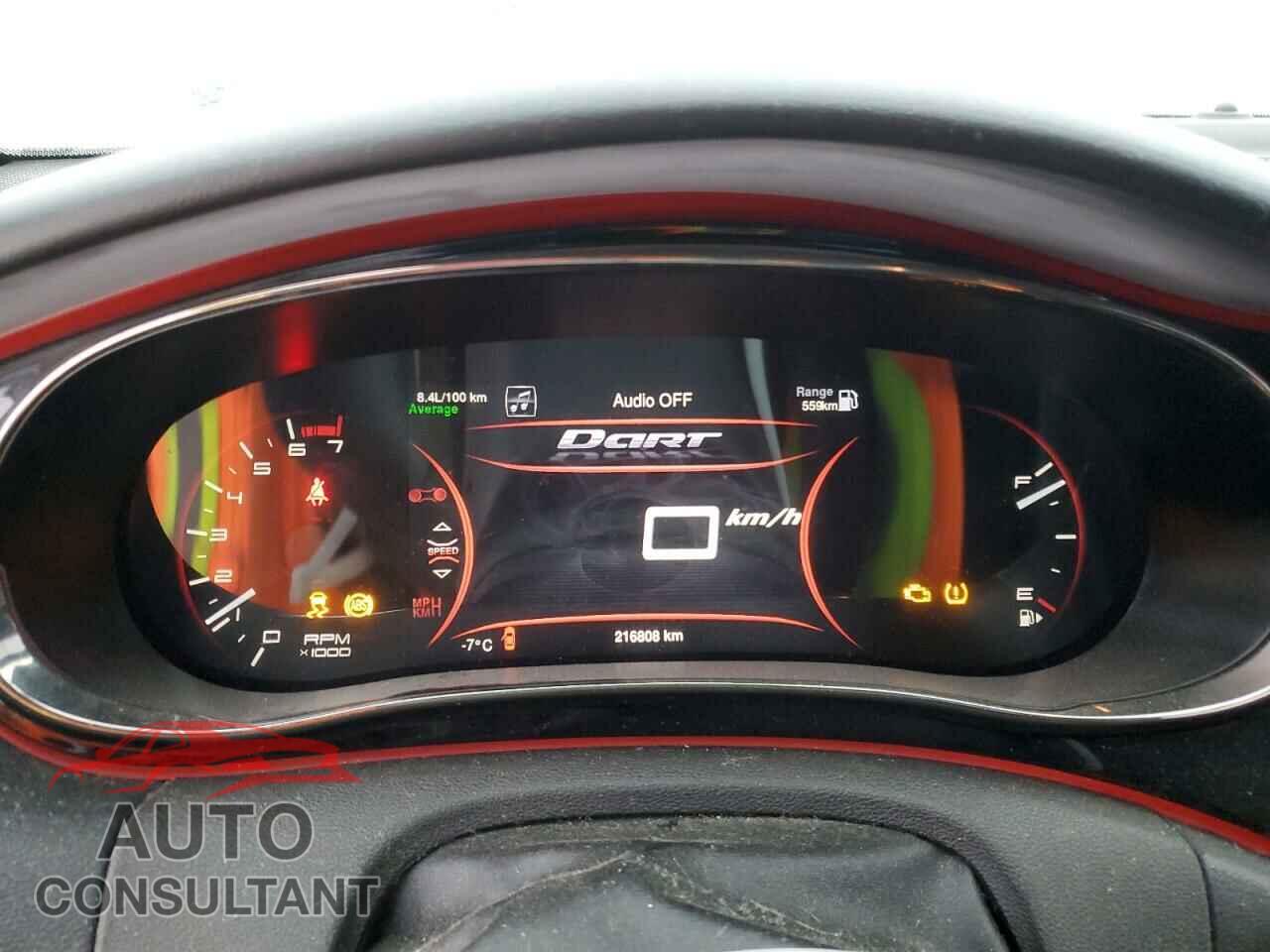 DODGE DART 2014 - 1C3CDFEB5ED802370