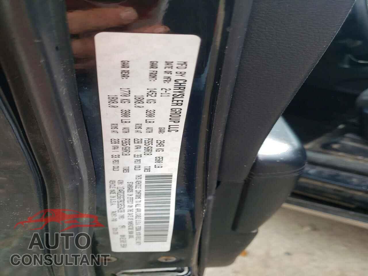 DODGE DURANGO 2011 - 1D4RD2GG7BC653438