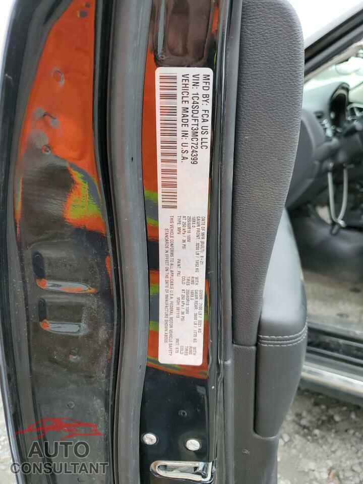 DODGE DURANGO 2021 - 1C4SDJFT3MC724399
