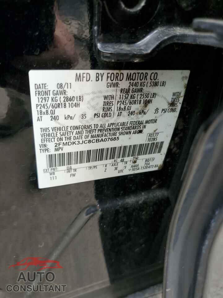 FORD EDGE 2012 - 2FMDK3JC8CBA07685