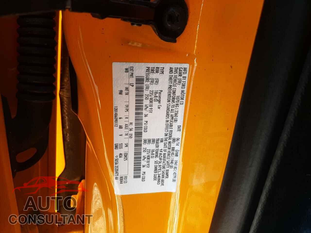 FORD FOCUS 2014 - 1FADP3L97EL340993