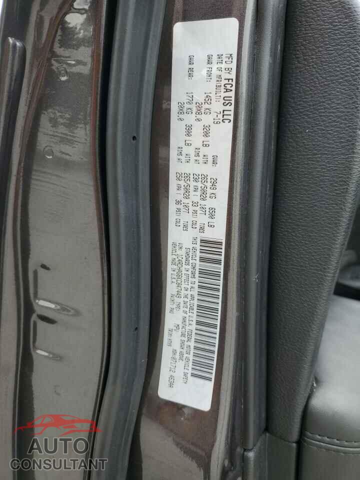 DODGE DURANGO 2019 - 1C4RDHAG6KC847449