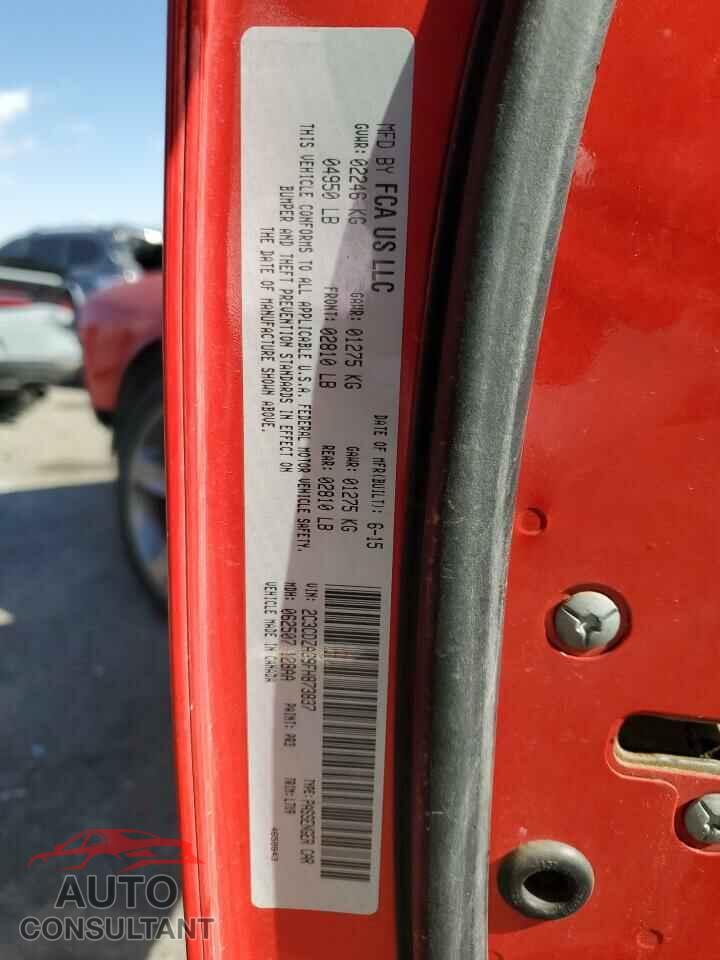DODGE CHALLENGER 2015 - 2C3CDZAG9FH873837