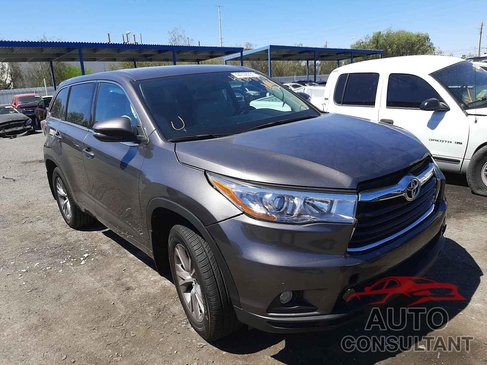 TOYOTA HIGHLANDER 2016 - 5TDBKRFH9GS235119