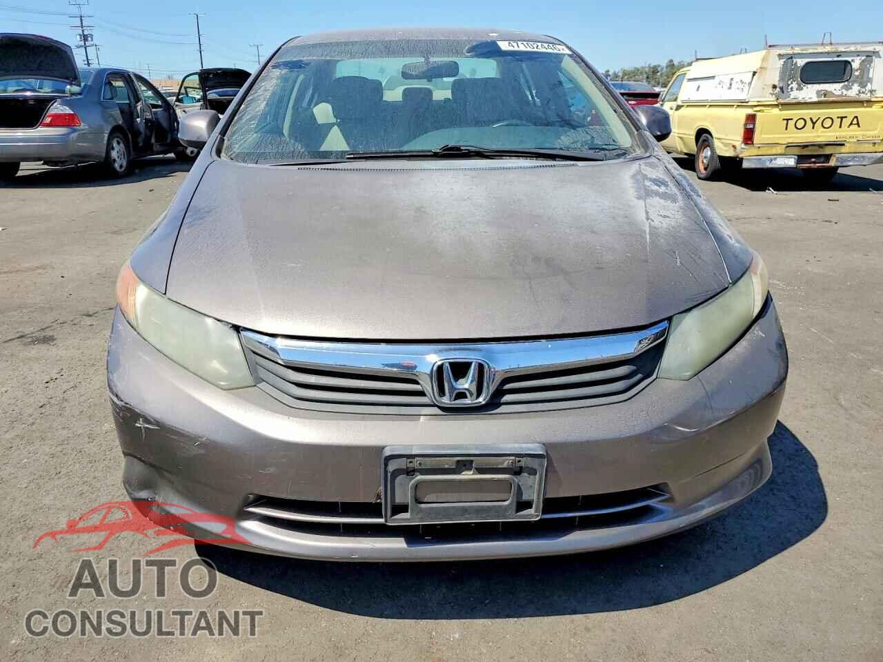 HONDA CIVIC 2012 - 19XFB2F57CE379996