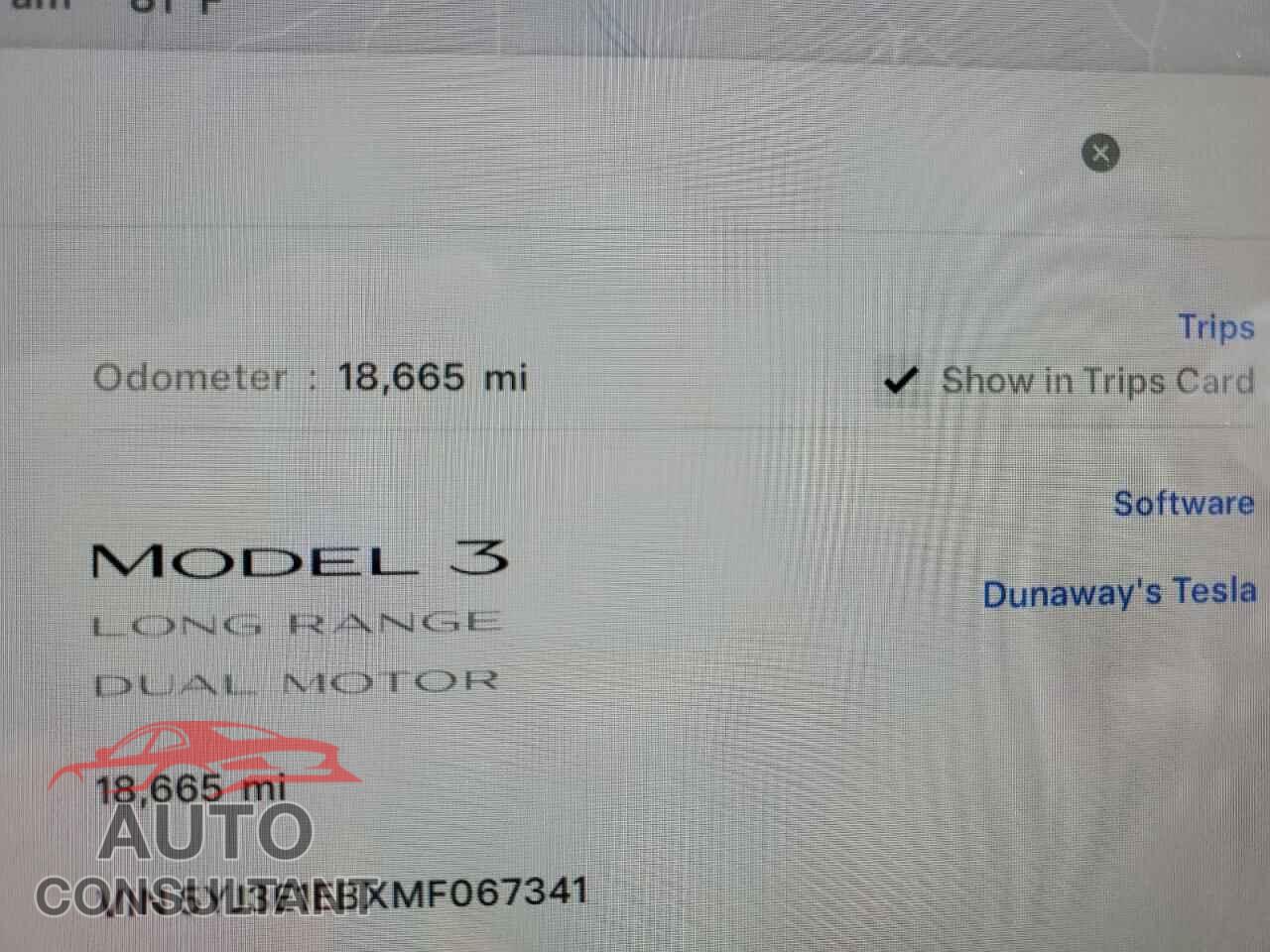 TESLA MODEL 3 2021 - 5YJ3E1EBXMF067341