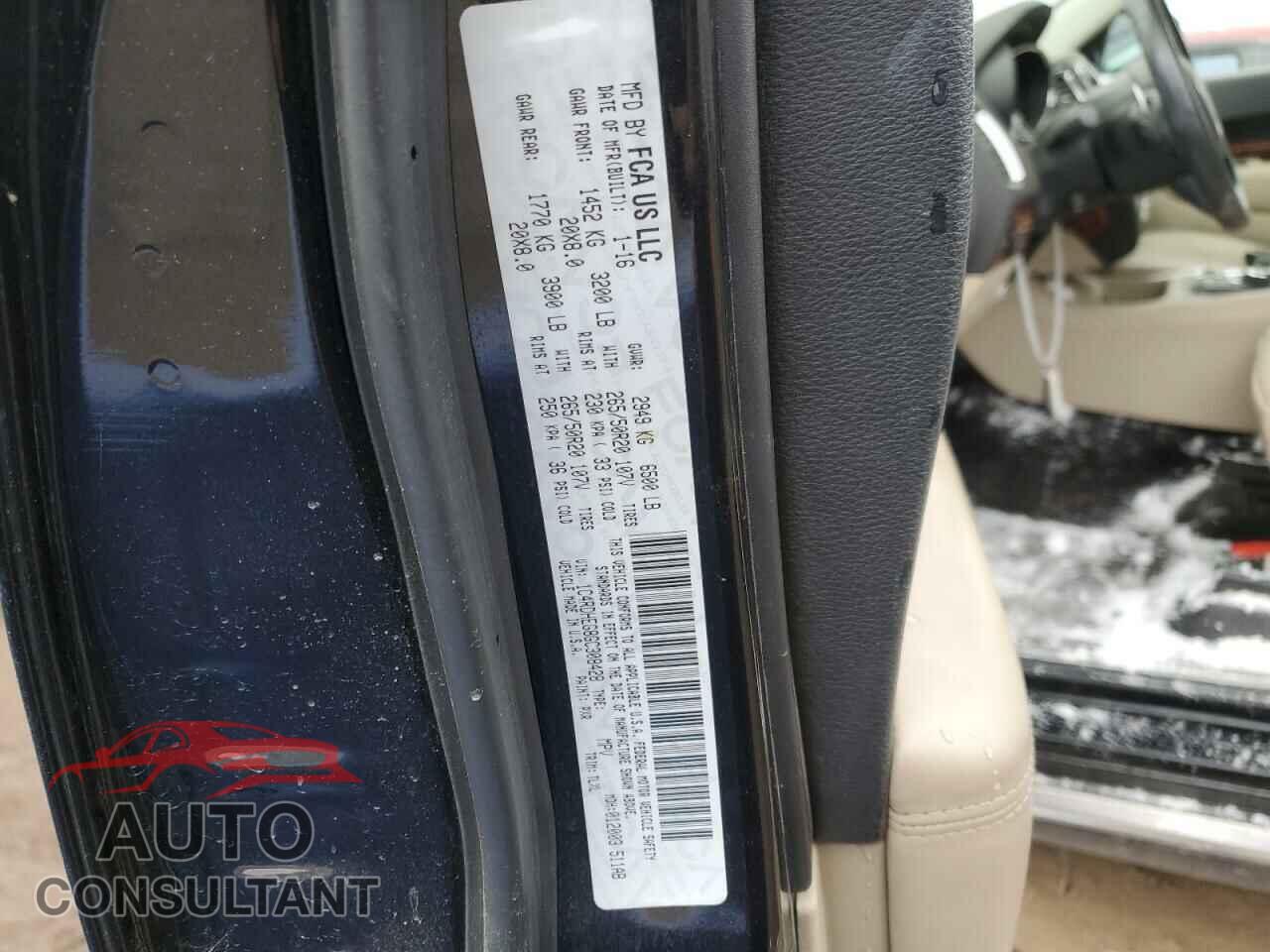 DODGE DURANGO 2016 - 1C4RDHEG8GC308428